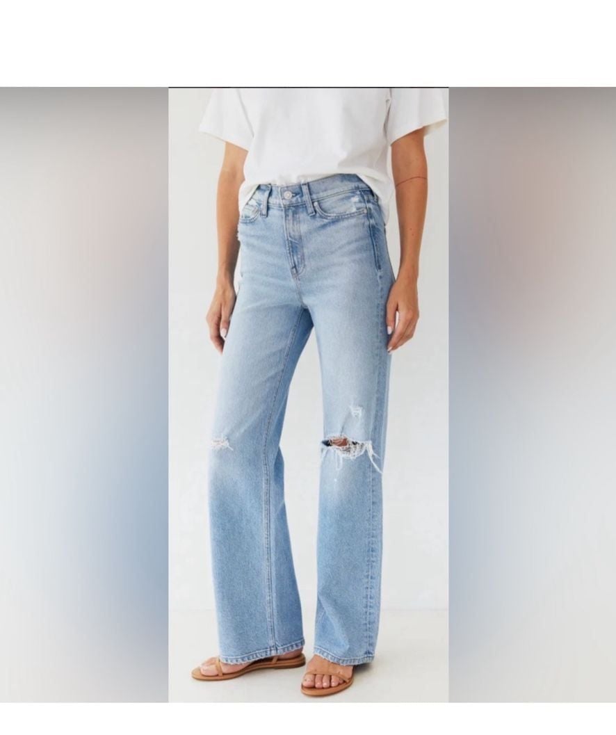 Ayr âThe Secret Sauceâ Distressed Light Wash Jeans Size 30s